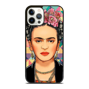 FRIDA KAHLO FACE COLORFUL ART iPhone 12 Pro Case Cover