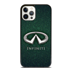 INFINITI CAR LOGO GREEN PATTERN iPhone 12 Pro Case Cover