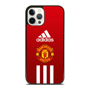 MANCHESTER UNITED FC ADIDAS STRIPES iPhone 12 Pro Case Cover