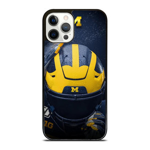 MICHIGAN WOLVERINES HELMET COLLEGE FOOTBALL TEAM iPhone 12 Pro Case Cover