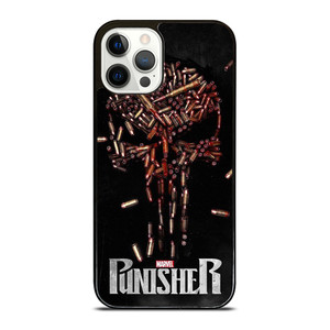 THE PUNISHER SKULL BULLET LOGO FRANK CASTLE MARVEL iPhone 12 Pro Case Cover