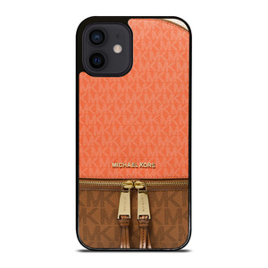 MICHAEL KORS MK LOGO BACKPACK ORANGE BAG iPhone 12 Mini Case Cover