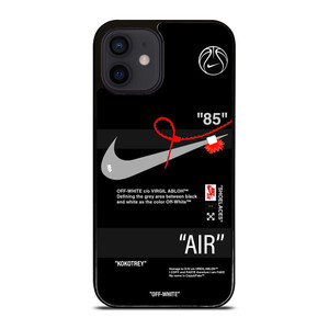 NIKE SHOES X OFF WHITE BLACK 85 iPhone 12 Mini Case Cover