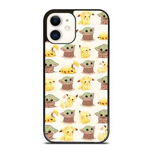 BABY YODA STAR WARS PIKACHU POKEMON iPhone 12 Case Cover