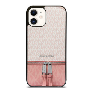 MICHAEL KORS MK LOGO BACKPACK PINK BAG iPhone 12 Case Cover