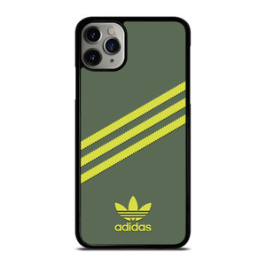 ADIDAS ORIGINALS STRIPES GREEN YELLOW iPhone 11 Pro Max Case Cover