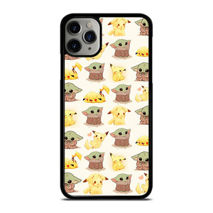 BABY YODA STAR WARS PIKACHU POKEMON iPhone 11 Pro Max Case Cover