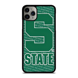 MICHIGAN STATE SPARTANS LOGO FOOTBALL EMBLEM iPhone 11 Pro Max Case Cover