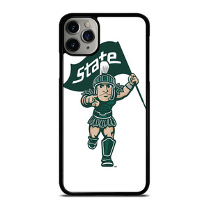MICHIGAN STATE SPARTANS LOGO FOOTBALL MASCOT iPhone 11 Pro Max Case Cover