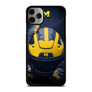 MICHIGAN WOLVERINES HELMET COLLEGE FOOTBALL TEAM iPhone 11 Pro Max Case Cover