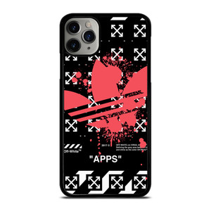 OFF WHITE X ADIDAS RED iPhone 11 Pro Max Case Cover OFF WHITE X ADIDAS RED iPhone 11 Pro Max Case Cover