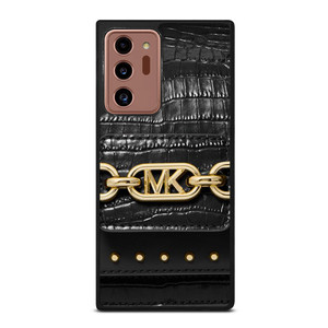 MICHAEL KORS MK LOGO BLACK LEATHER HAND BAG Samsung Galaxy Note 20 Ultra Case Cover