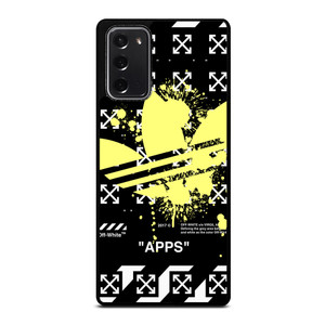 OFF WHITE X ADIDAS YELLOW Samsung Galaxy Note 20 Case Cover
