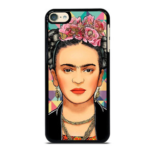 FRIDA KAHLO FACE COLORFUL ART iPod Touch 6 Case