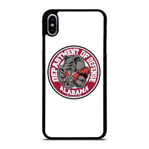 ALABAMA CRIMSON TIDE BAMA LOGO DEFENCE DEPARTMENT iPhone XS Max Case Cover