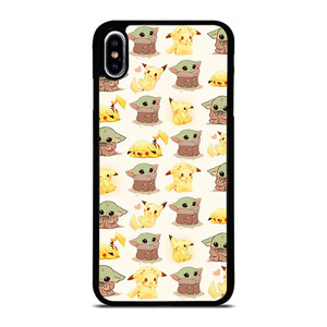BABY YODA STAR WARS PIKACHU POKEMON iPhone XS Max Case Cover BABY YODA STAR WARS PIKACHU POKEMON iPhone XS Max Case Cover