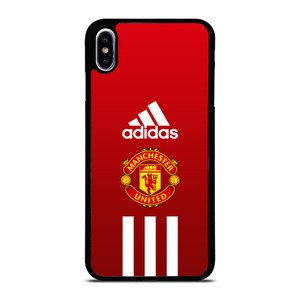 MANCHESTER UNITED FC ADIDAS STRIPES iPhone XS Max Case Cover