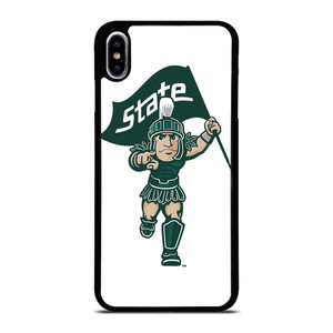 MICHIGAN STATE SPARTANS LOGO FOOTBALL MASCOT iPhone XS Max Case Cover MICHIGAN STATE SPARTANS LOGO FOOTBALL MASCOT iPhone XS Max Case Cover