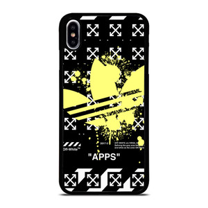 OFF WHITE X ADIDAS YELLOW iPhone XS Max Case Cover OFF WHITE X ADIDAS YELLOW iPhone XS Max Case Cover