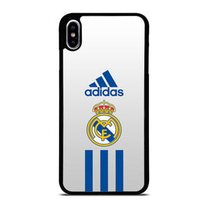 REAL MADRID CF ADIDAS STRIPES iPhone XS Max Case Cover REAL MADRID CF ADIDAS STRIPES iPhone XS Max Case Cover
