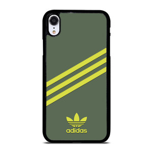 ADIDAS ORIGINALS STRIPES GREEN YELLOW iPhone XR Case Cover