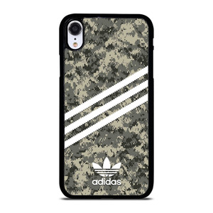 ADIDAS ORIGINALS STRIPES GREY CAMO iPhone XR Case Cover ADIDAS ORIGINALS STRIPES GREY CAMO iPhone XR Case Cover