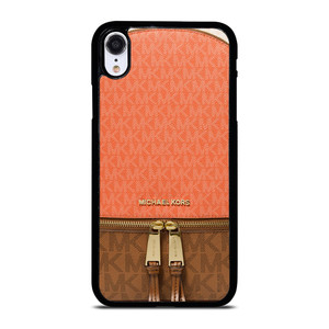 MICHAEL KORS MK LOGO BACKPACK ORANGE BAG iPhone XR Case Cover
