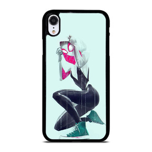 SPIDER VERSE SPIDER GWEN SPIDER WOMAN iPhone XR Case Cover