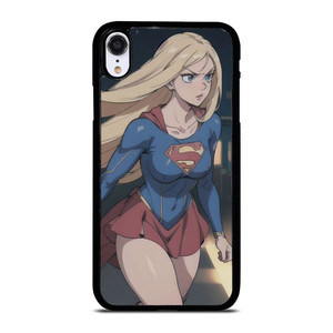 SUPER GIRL CARTOON MANGA ANIME iPhone XR Case Cover SUPER GIRL CARTOON MANGA ANIME iPhone XR Case Cover