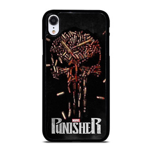 THE PUNISHER SKULL BULLET LOGO FRANK CASTLE MARVEL iPhone XR Case Cover