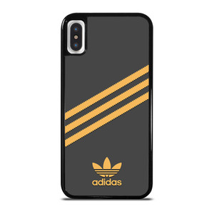 ADIDAS ORIGINALS STRIPES BLACK ORANGE iPhone X / XS Case Cover ADIDAS ORIGINALS STRIPES BLACK ORANGE iPhone X / XS Case Cover
