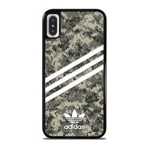 ADIDAS ORIGINALS STRIPES GREY CAMO iPhone X / XS Case Cover