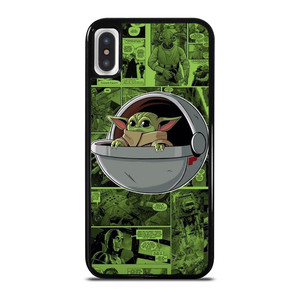 BABY YODA STAR WARS COMICS iPhone X / XS Case Cover