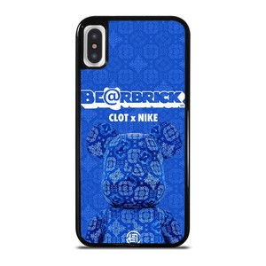 BEARBRICK CLOT X NIKE BLUE iPhone X / XS Case Cover