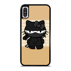 BLACK NINJA HELLO KITTY NINJA iPhone X / XS Case Cover