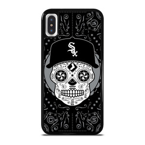 CHICAGO WHITE SOX LOGO SKULL ART iPhone X / XS Case Cover CHICAGO WHITE SOX LOGO SKULL ART iPhone X / XS Case Cover