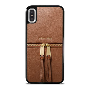 MICHAEL KORS MK LOGO BACKPACK BAG BROWN iPhone X / XS Case Cover