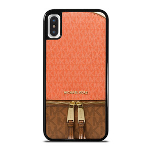MICHAEL KORS MK LOGO BACKPACK ORANGE BAG iPhone X / XS Case Cover