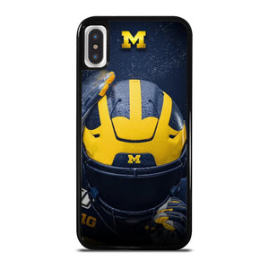 MICHIGAN WOLVERINES HELMET COLLEGE FOOTBALL TEAM iPhone X / XS Case Cover MICHIGAN WOLVERINES HELMET COLLEGE FOOTBALL TEAM iPhone X / XS Case Cover