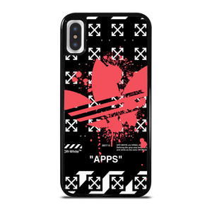OFF WHITE X ADIDAS RED iPhone X / XS Case Cover