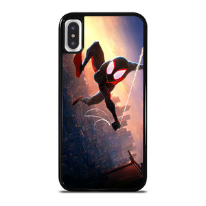 SPIDERMAN MILES MORALES ACROSS SPIDER-VERSE SWING iPhone X / XS Case Cover