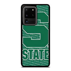 MICHIGAN STATE SPARTANS LOGO FOOTBALL EMBLEM Samsung Galaxy S20 Ultra Case Cover