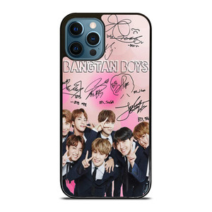 KPOP BTS LOVE PINK SIGNATURE iPhone 12 Pro Max Case Cover