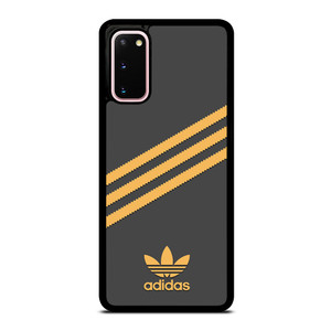 ADIDAS ORIGINALS STRIPES BLACK ORANGE Samsung Galaxy S20 Case Cover