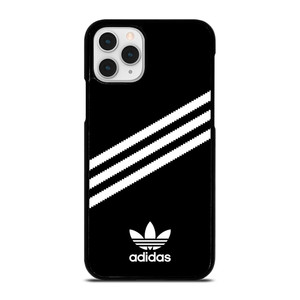 ADIDAS ORIGINALS STRIPES BLACK WHITE iPhone 11 Pro Case Cover