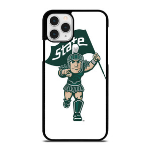 MICHIGAN STATE SPARTANS LOGO FOOTBALL MASCOT iPhone 11 Pro Case Cover