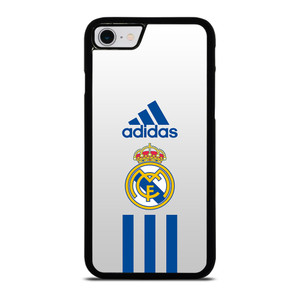 REAL MADRID CF ADIDAS STRIPES iPhone SE 2022 Case Cover REAL MADRID CF ADIDAS STRIPES iPhone SE 2022 Case Cover