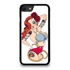 SAILOR JERRY TATTOO JESSICA RABBIT iPhone SE 2020 Case Cover SAILOR JERRY TATTOO JESSICA RABBIT iPhone SE 2020 Case Cover
