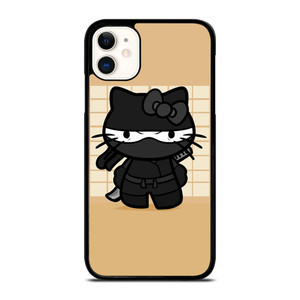 BLACK NINJA HELLO KITTY NINJA iPhone 11 Case Cover BLACK NINJA HELLO KITTY NINJA iPhone 11 Case Cover