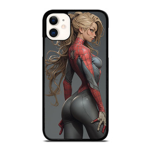 CARTOON SPIDER GIRL SEXY MARVEL COMICS iPhone 11 Case Cover